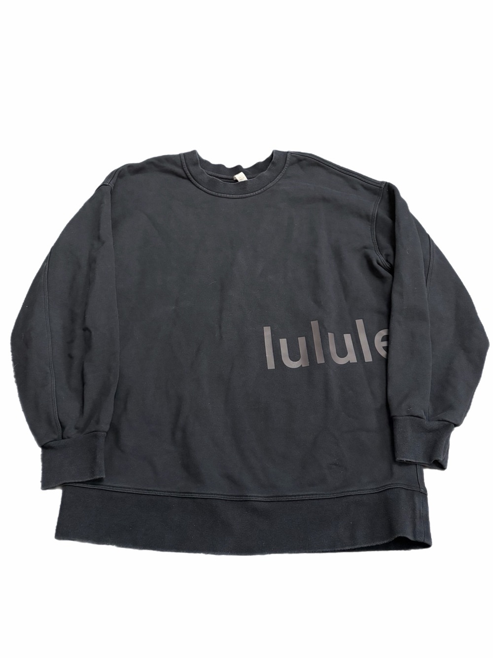 Lululemon Perfectly Oversized Crew *Graphic (Black) Size 4-10